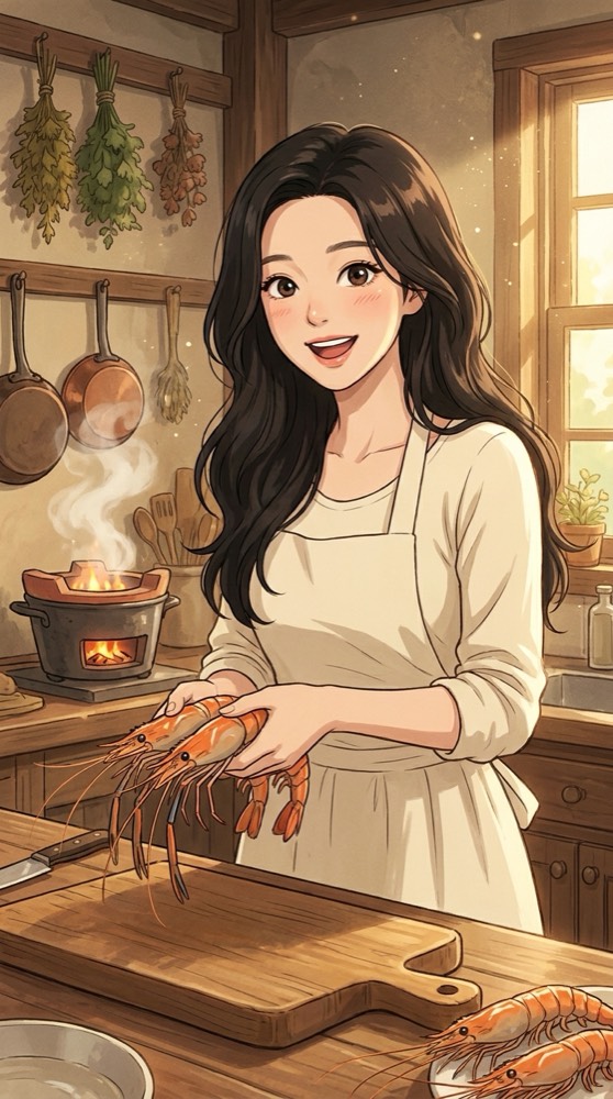 โหมดทำอาหาร ASMR ภาพสไตล์การ์ตูน